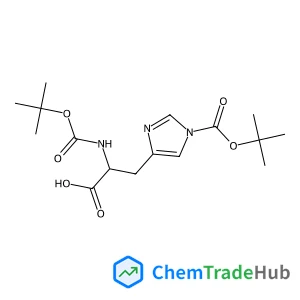 (S)-3-(1-(tert-Butoxycarbonyl)-1H-imidazol-4-yl)-2-((tert-butoxycarbonyl)amino)propanoic acid