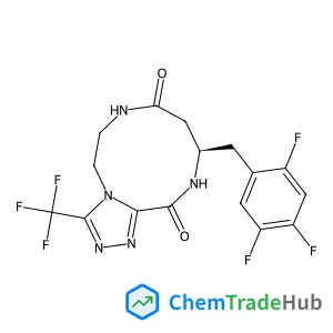 (10R)-10-(2,4,5-Trifluorobenzyl)-3-(trifluoromethyl)-6,7,10,11-tetrahydro[1,2,4]triazolo[3,4-c][1,4,7]triazecine-8,12(5H,9H)-dione