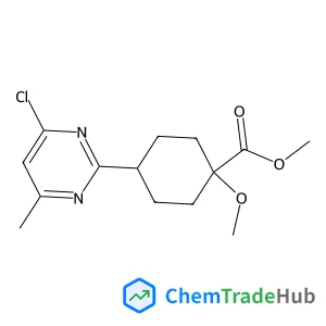 Methyl 4-(4-chloro-6-methyl-2-pyrimidinyl)-1-methoxycyclohexanecarboxylate