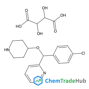(S)-2-((4-Chlorophenyl)(piperidin-4-yloxy)methyl)pyridine (2R,3R)-2,3-dihydroxysuccinate