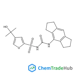 N-(1,2,3,5,6,7-Hexahydro-s-indacen-4-ylcarbamoyl)-4-(2-hydroxy-2-propanyl)-2-furansulfonamide