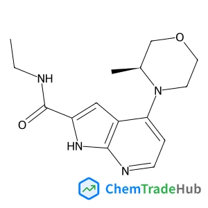 N-Ethyl-4-[(3S)-3-methyl-4-morpholinyl]-1H-pyrrolo[2,3-b]pyridine-2-carboxamide