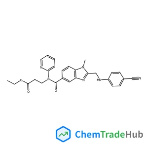 Ethyl N-[(2-{[(4-cyanophenyl)amino]methyl}-1-methyl-1H-benzimidazol-5-yl)carbonyl]-N-2-pyridinyl-beta-alaninate