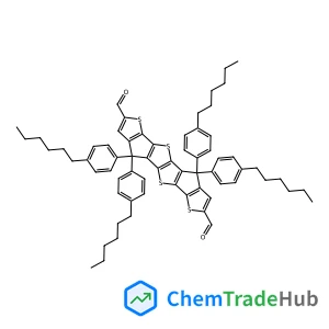 3,3,13,13-Tetrakis(4-hexylphenyl)-7,10,17,20-tetrathiahexacyclo[9.9.0.02,9.04,8.012,19.014,18]icosa-1(11),2(9),4(8),5,12(19),14(18),15-heptaene-6,16-dicarbaldehyde