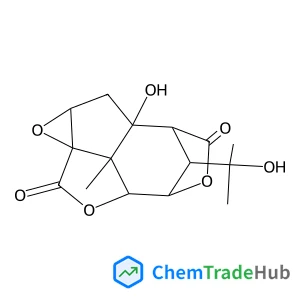 (1R,3R,5S,8S,9R,12S,13R,14S)-1-Hydroxy-14-(2-hydroxy-2-propanyl)-13-methyl-4,7,10-trioxapentacyclo[6.4.1.1~9,12~.0~3,5~.0~5,13~]tetradecane-6,11-dione