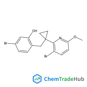 5-Bromo-2-((1-(3-bromo-6-methoxypyridin-2-yl)cyclopropyl)methyl)phenol