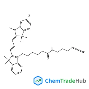1-{6-[(3-Azidopropyl)amino]-6-oxohexyl}-3,3-dimethyl-2-[(1E,3E)-3-(1,3,3-trimethyl-1,3-dihydro-2H-indol-2-ylidene)-1-propen-1-yl]-3H-indolium chloride