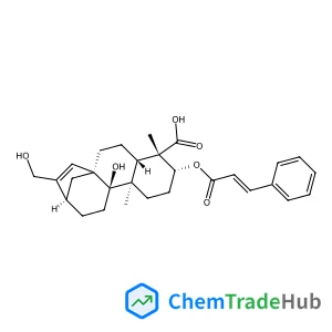 (3alpha,5beta,8alpha,9beta,10alpha,13alpha)-9,17-Dihydroxy-3-{[(2E)-3-phenyl-2-propenoyl]oxy}kaur-15-en-18-oic acid