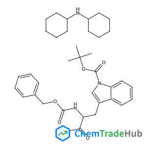 N-[(Benzyloxy)carbonyl]-1-{[(2-methyl-2-propanyl)oxy]carbonyl}-L-tryptophan - N-cyclohexylcyclohexanamine (1:1)