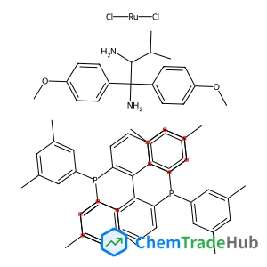 Dichloro[(S)-(-)-2,2'-bis[di(3,5-xylyl)phosphino]-1,1'-binaphthyl][(2S)-(+)-1,1-bis(4-methoxyphenyl)-3-methyl-1,2-butanediamine]ruthenium(II)