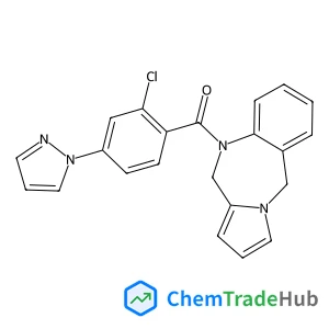 (5H,11H-BENZO[E]PYRROLO[1,2-A][1,4]DIAZEPIN-10-YL)-(2-CHLORO-4-PYRAZOL-1-YL-PHENYL)-METHANONE