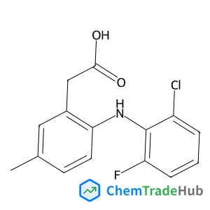 {2-[(2-Chloro-6-fluorophenyl)amino]-5-methylphenyl}acetic acid