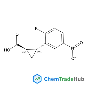rac-(1R,2R)-2-(2-fluoro-5-nitrophenyl)cyclopropane-1-carboxylic acid