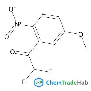 2,2-Difluoro-1-(5-methoxy-2-nitrophenyl)ethanone structure