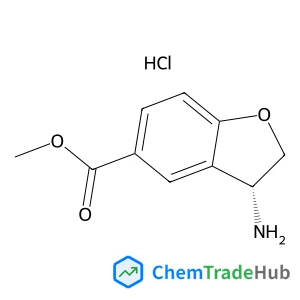 Methyl (3R)-3-amino-2,3-dihydro-1-benzofuran-5-carboxylate hydrochloride (1:1) Methyl (3R)-3-amino-2,3-dihydro-1-benzofuran-5-carboxylate hydrochloride (1:1)