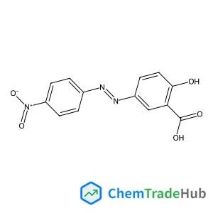 2-Hydroxy-5-[(E)-2-(4-nitrophenyl)diazen-1-yl]benzoic acid