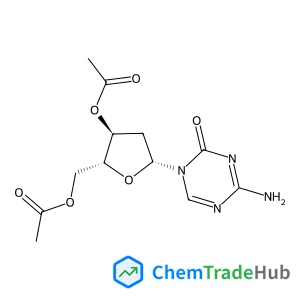 [(2R,3S,5R)-3-Acetyloxy-5-(4-amino-2-oxo-1,3,5-triazin-1-yl)oxolan-2-yl]methyl acetate