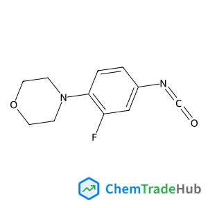 (3-Fluoro-4-(morpholinyl)phenyl)isocyanate (3-Fluoro-4-(morpholinyl)phenyl)isocyanate