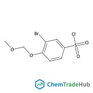 3-Bromo-4-(methoxymethoxy)benzenesulfonyl chloride structure