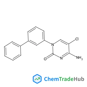 4-Amino-1-(3-biphenylyl)-5-chloro-2(1H)-pyrimidinone 4-Amino-1-(3-biphenylyl)-5-chloro-2(1H)-pyrimidinone