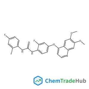 1-(2,4-Difluorophenyl)-3-{4-[(6,7-dimethoxy-4-quinolinyl)oxy]-2-fluorophenyl}urea