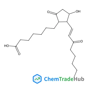 (11alpha,13E)-11-Hydroxy-9,15-dioxoprost-13-en-1-oic acid structure