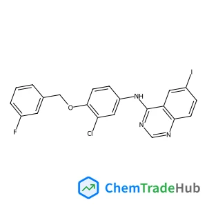 N-{3-CHLORO-4-[(3-FLUOROBENZYL)OXY]PHENYL}-6-IODOQUINAZOLIN-4-AMINE