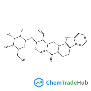 (15beta,16alpha,17beta)-21-Oxo-16-vinyl-19,20-didehydro-18-oxayohimban-17-yl beta-D-glucopyranoside