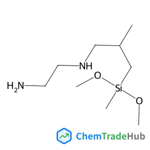 N-{3-[Dimethoxy(methyl)silyl]-2-methylpropyl}-1,2-ethanediamine