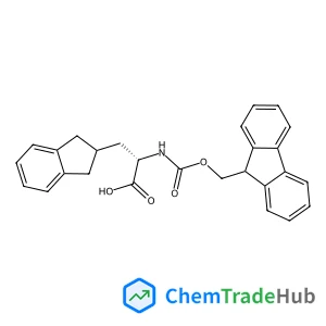 1H-Indene-2-propanoic acid, α-[[(9H-fluoren-9-ylmethoxy)carbonyl]amino]-2,3-dihydro-, (αS)-