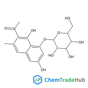 7-Acetyl-3,8-dihydroxy-6-methyl-1-naphthyl beta-D-glucopyranoside 7-Acetyl-3,8-dihydroxy-6-methyl-1-naphthyl beta-D-glucopyranoside