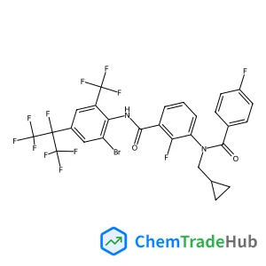 N-[2-Bromo-4-(1,1,1,2,3,3,3-heptafluoro-2-propanyl)-6-(trifluoromethyl)phenyl]-3-[(cyclopropylmethyl)(4-fluorobenzoyl)amino]-2-fluorobenzamide