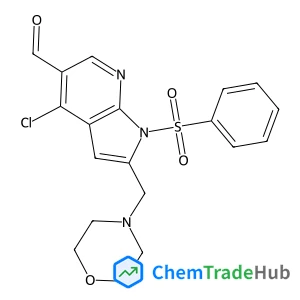 4-Chloro-2-(morpholinomethyl)-1-(phenylsulfonyl)-1H-pyrrolo[2,3-b]pyridine-5-carbaldehyde