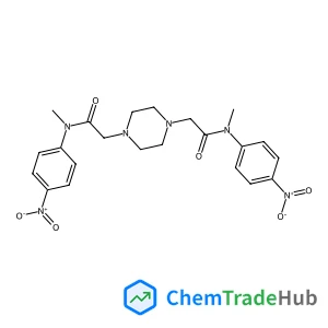2,2'-(Piperazine-1,4-diyl)bis(N-methyl-N-(4-nitrophenyl)acetamide) (Nintedanib Impurity)