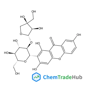 (1S)-1,5-Anhydro-2-O-[(2S,3R,4R)-3,4-dihydroxy-4-(hydroxymethyl)tetrahydro-2-furanyl]-1-(1,3,7-trihydroxy-9-oxo-9H-xanthen-2-yl)-D-glucitol