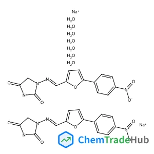 Sodium 3-[(E)-{[5-(4-nitrophenyl)-2-furyl]methylene}amino]-2,5-dioxoimidazolidin-1-ide hydrate (2:2:7)