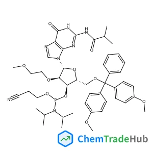 5'-O-[Bis(4-methoxyphenyl)(phenyl)methyl]-3'-O-[(2-cyanoethoxy)(diisopropylamino)phosphino]-N-isobutyryl-2'-O-(2-methoxyethyl)guanosine