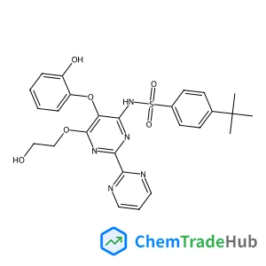 N-[6-(2-Hydroxyethoxy)-5-(2-hydroxyphenoxy)-2,2'-bipyrimidin-4-yl]-4-(2-methyl-2-propanyl)benzenesulfonamide
