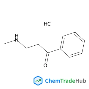 3-(Methylamino)-1-phenyl-1-propanone hydrochloride (1:1) structure