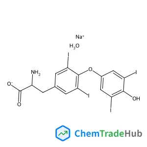 Sodium (2S)-2-amino-3-[4-(4-hydroxy-3,5-diiodophenoxy)-3,5-diiodophenyl]propanoate hydrate (1:1:1)
