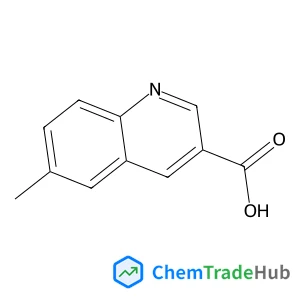 6-Methyl-3-quinolinecarboxylic acid structure