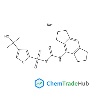Sodium (1,2,3,5,6,7-hexahydro-s-indacen-4-ylcarbamoyl){[4-(2-hydroxy-2-propanyl)-2-furyl]sulfonyl}azanide