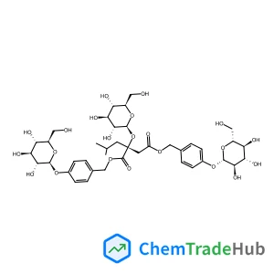 Bis[4-(beta-D-glucopyranosyloxy)benzyl] (2R)-2-(beta-D-glucopyranosyloxy)-2-isobutylsuccinate