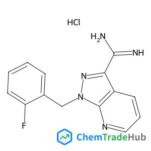 1-(2-Fluorobenzyl)-1H-pyrazolo[3,4-b]pyridine-3-carboximidamide hydrochloride (1:1)