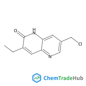 7-(Chloromethyl)-3-ethyl-1,5-naphthyridin-2(1H)-one Chemical_Structure_Of