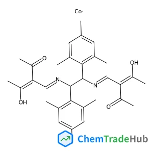 Cobalt(2+) (2E,2'E)-3,3'-{[(1S,2S)-1,2-dimesityl-1,2-ethanediyl]bis[nitrilo(E)methylylidene]}bis(4-oxo-2-penten-2-olate)