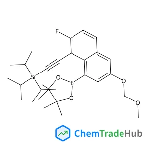((2-FLUORO-6-(METHOXYMETHOXY)-8-(4,4,5,5-TETRAMETHYL-1,3,2-DIOXABOROLAN-2-YL)NAPHTHALEN-1-YL)ETHYNYL)TRIISOPROPYLSILANE