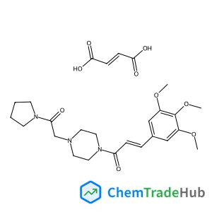 (2E)-1-{4-[2-Oxo-2-(1-pyrrolidinyl)ethyl]-1-piperazinyl}-3-(3,4,5-trimethoxyphenyl)-2-propen-1-one (2Z)-2-butenedioate (1:1)