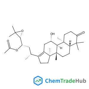 (8alpha,9beta,11beta,14beta,20R,23S,24R)-11-Hydroxy-3-oxo-24,25-epoxydammar-13(17)-en-23-yl acetate