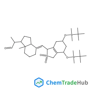 (2S)-2-[(1R,3aR,4E,7aS)-4-{[(1R,4S,6R)-4,6-Bis{[dimethyl(2-methyl-2-propanyl)silyl]oxy}-2,2-dioxido-1,3,4,5,6,7-hexahydro-2-benzothiophen-1-yl]methylene}-7a-methyloctahydro-1H-inden-1-yl]propanal